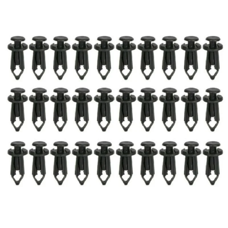 6 Maat 190 Stuks Auto Bevestiger Clips Voertuig Houder Klinknagel Deurpaneel Spatbord Voering Bumper Spatbord Trim Plastic Gemengde Auto Clips