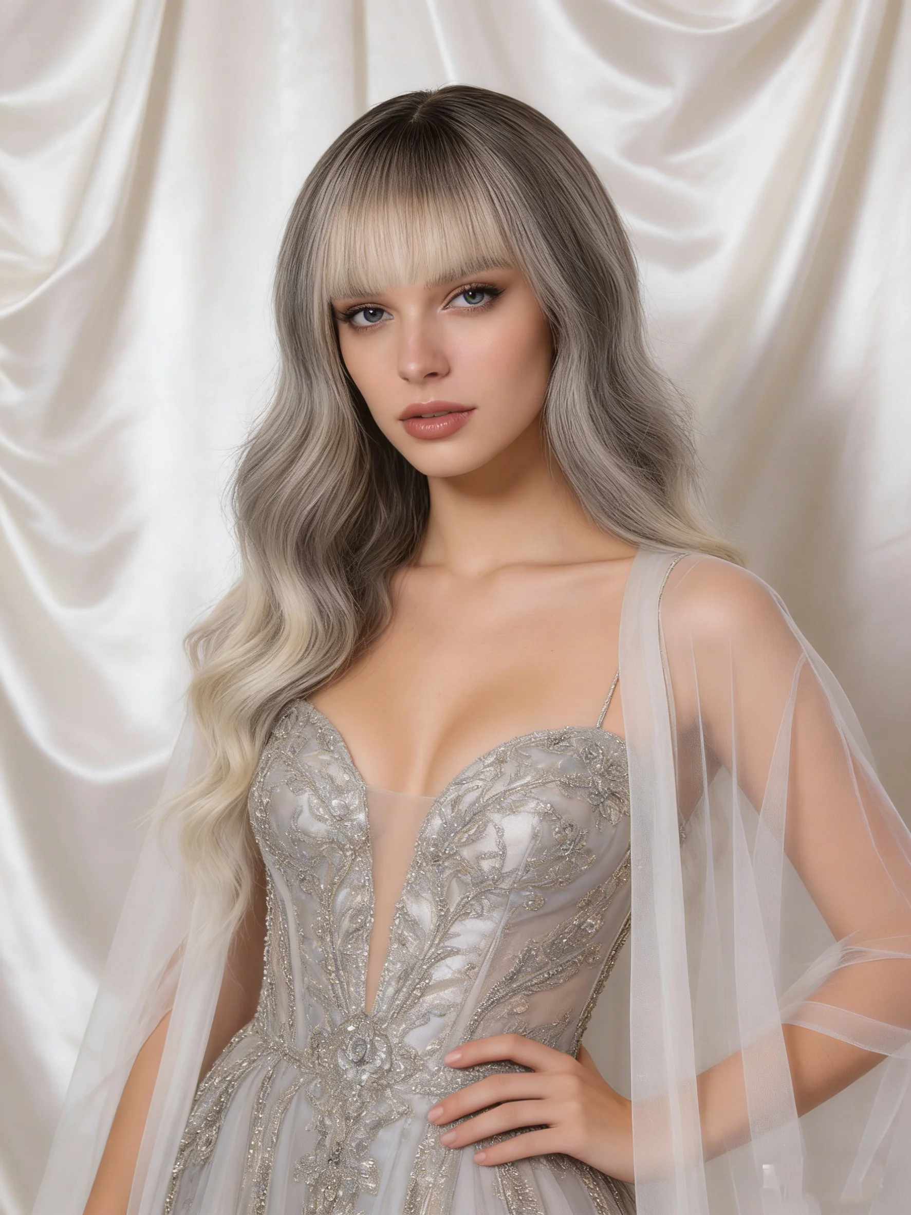 

1 элегантный и модный женский парик из синтетического волокна, модная прическа, дизайн с сетчатым головным убором в виде розы.