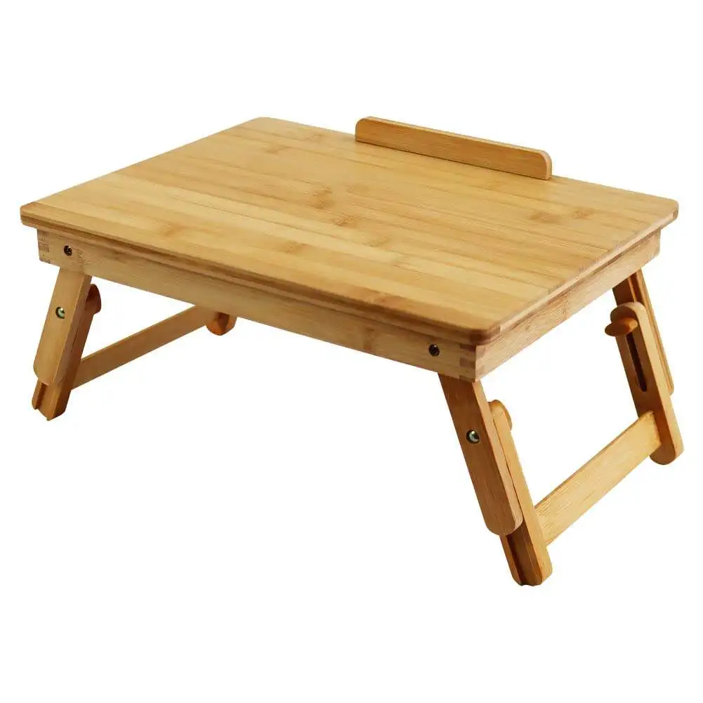 

Бамбуковый многофункциональный стол со складным и наклонным настольным компьютером, регулируемой подставкой для ноутбука