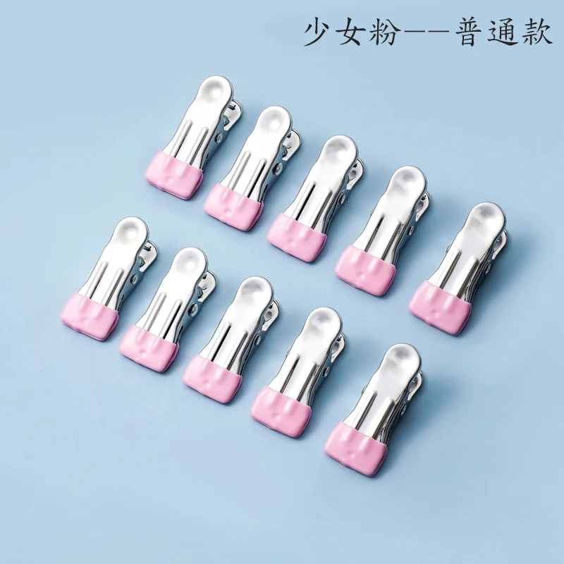 Traceless Drying Clip, Stainless Steel Windproof Fixed Clothes Clip, Household Single Hanger, Small Clip for Drying Clothes