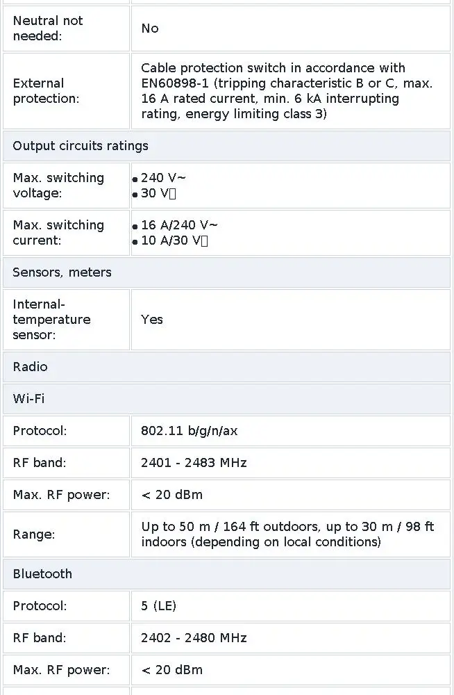 Shelly 1 Gen4 Zigbee Dry Contact Wifi Smart Switch Matter For Controlling Lights Apps Garage Doors Works with Apple Homekit