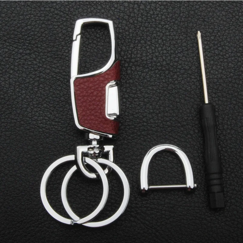 New MEN'S Waist Car Keychain Metal Anti-lost Key Ring Zinc Alloy 42g Creative Small Gifts