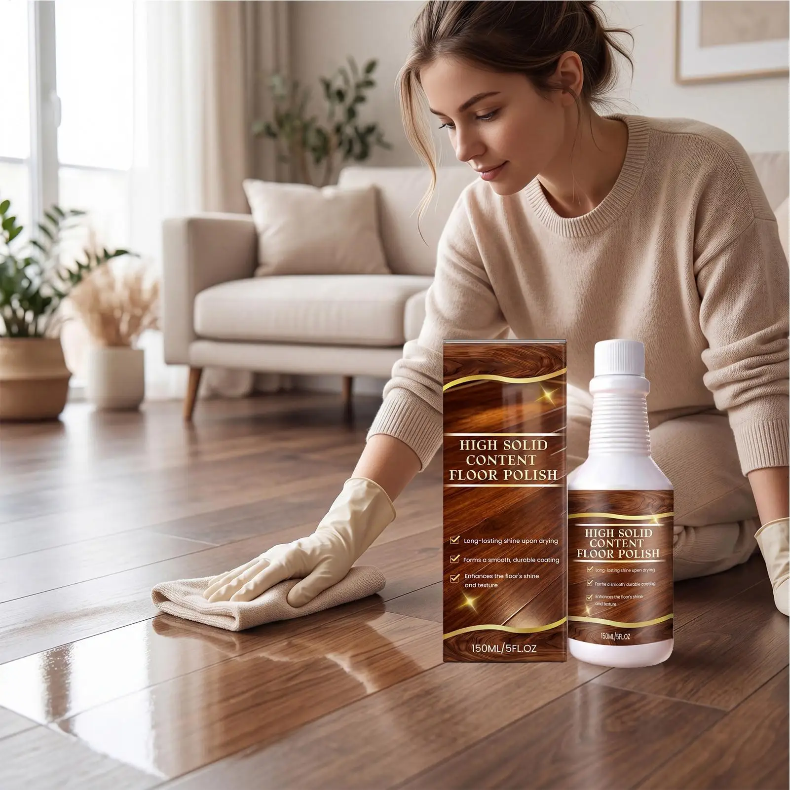150ml Floor Restorer Low Odor Safe Scratch Repair Agent Floor Scratch Repair Liquid For Kitchen Bathroom Home Dormitory Hotel