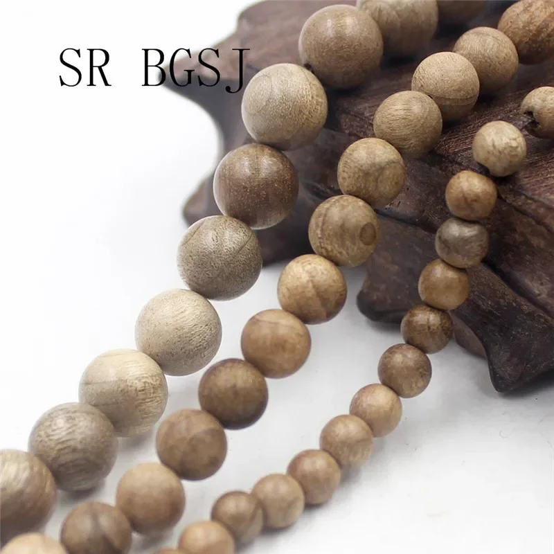 6 8 10mm Natural Round Arborvitae Rosewood Mala Meditation Loose Beads 108 Pcs