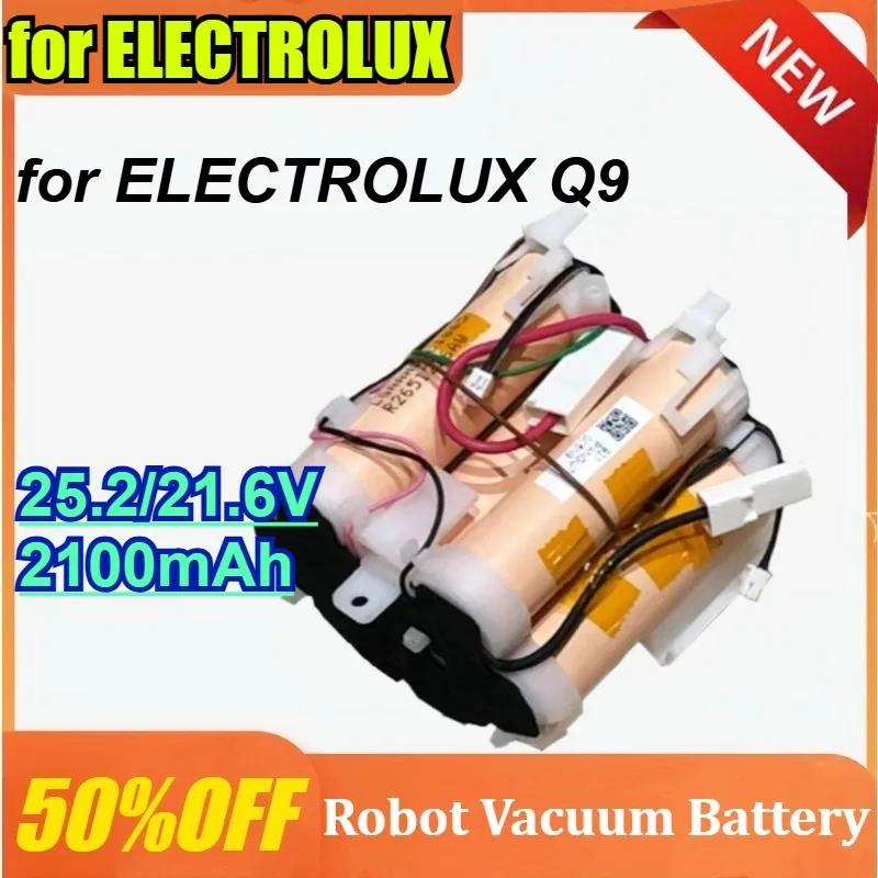 

Высококачественная аккумуляторная батарея для пылесосов ELECTROLUX Q6 Q7 Q8 Q9, 25.2/21.6В, 2100мАч