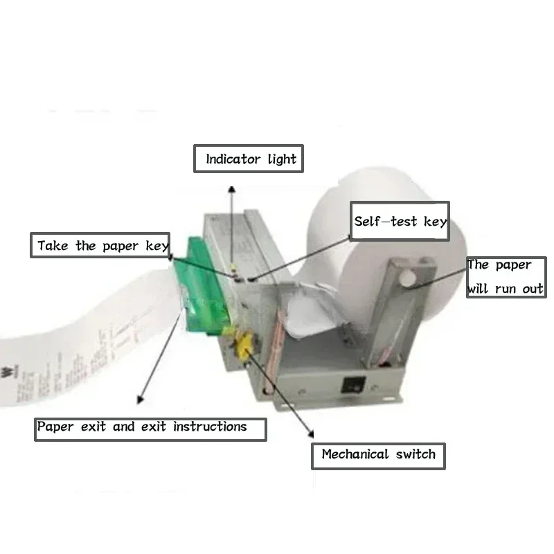 Thermal Printer MS-D347-TL 80mm USB Self-service Printer Structure Kiosk Ticket POS Bills Receipt  Printing Machine 1pc