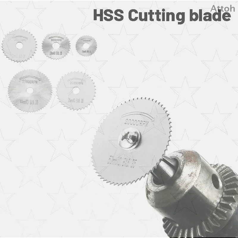 

1Set High Speed Steel Circular Saw Blade Cutting Disc Rotating Drilling Tool Accessories For Wood Plastic And Aluminum