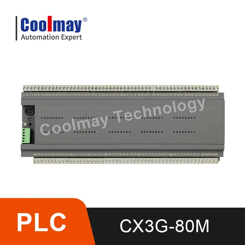 Coolmay CX3G-80MR-485/485 PLC programmable logic controller 40di 40do relay output rs485 port