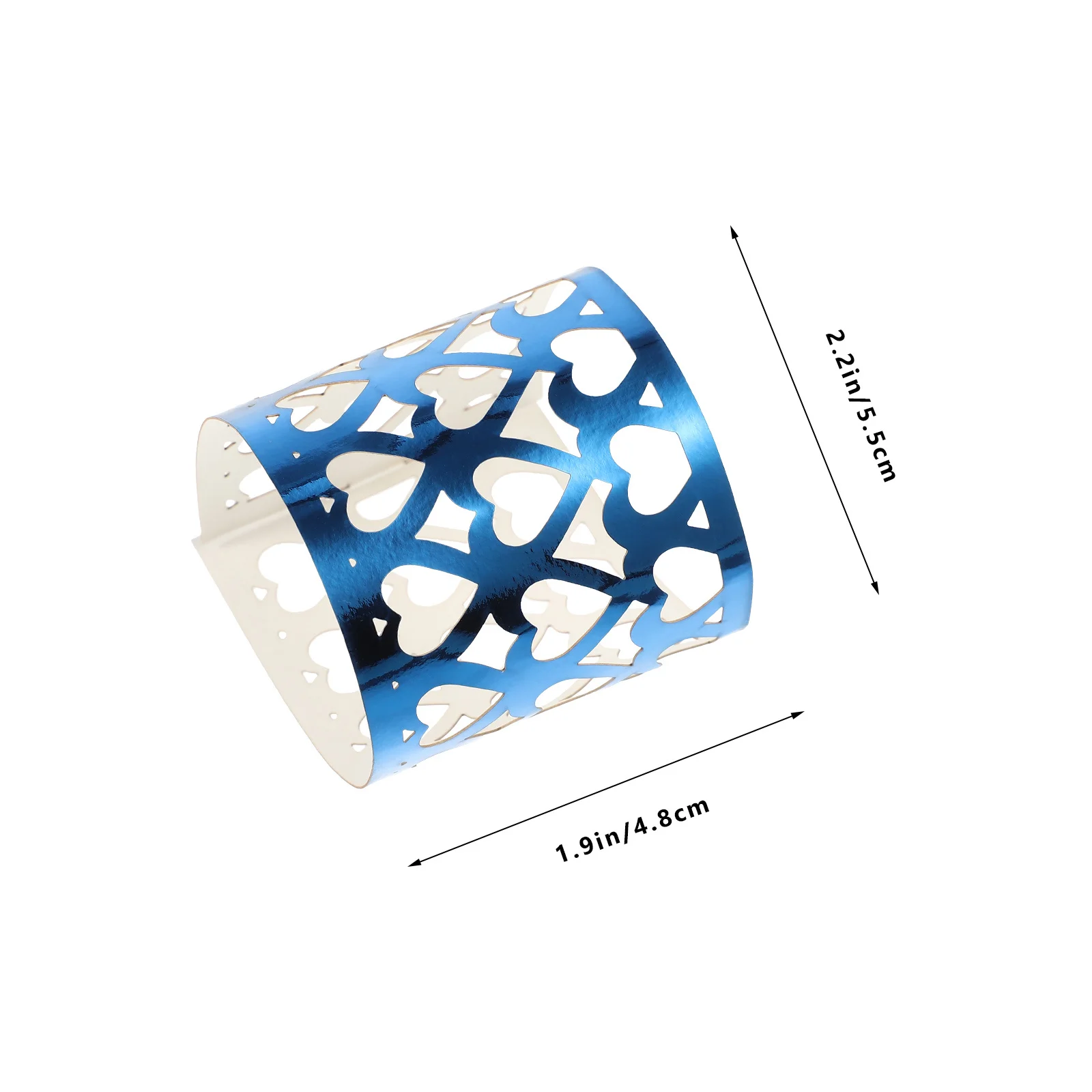 

50Pcs Decorative Napkin Rings Compact Paper Serviette Buckles Wedding Birthday Party Table Supplies Hotel Use Brass Napkin Rings