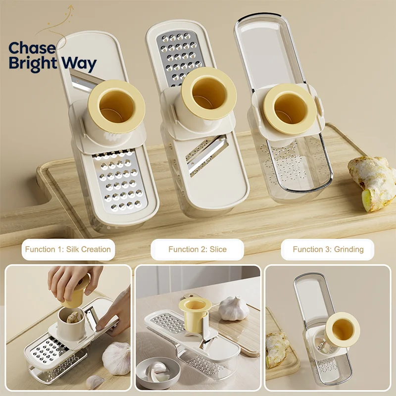 Garlic Grinder Food Mini Garlic Chopper Processor Food Processor Tool Press Grinder For Spices Cooking Restaurant Home Outdoor