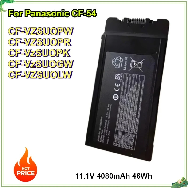 

CF-VZSU0PR CF-VZSU0PW 11.1V 4080mAh 46Wh CF-VZSU0GW CF-VZSU0LW New Laptop Battery for Panasonic CF-54 Toughbook