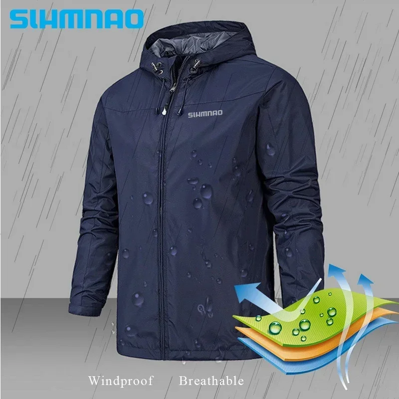 2024 New men\'s Autumn/Winter Jacket Motorcycle windproof jacket Mountaineering jacket Waterproof fishing raincoat casual coat