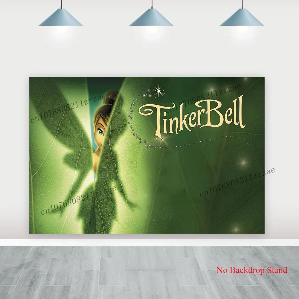 ティンカーベル背景幕 キッズ ガールズ 誕生日パーティー エルフデコレーション ベビーシャワー バナー ポスター 写真背景 壁 写真撮影小道具