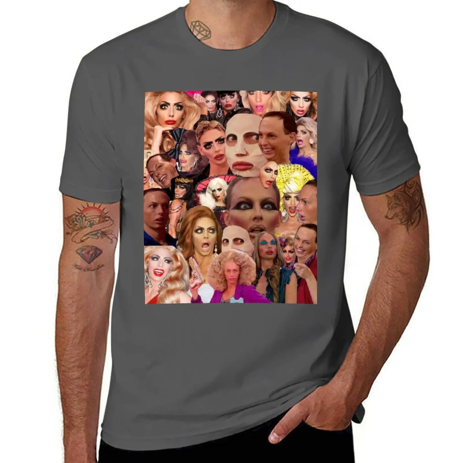 

Edwards Alyssa Collage T-Shirt Modern Print Casual T-Shirt