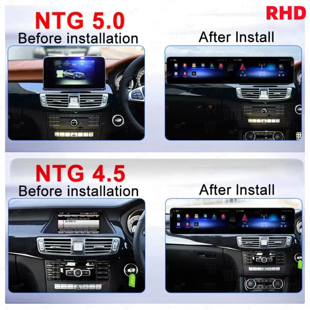 25.6 inch Multimedia Player Wireless Carplay Android Auto For Mercedes Benz CLS Class W218 X218 2012-2017 Android Car Radio