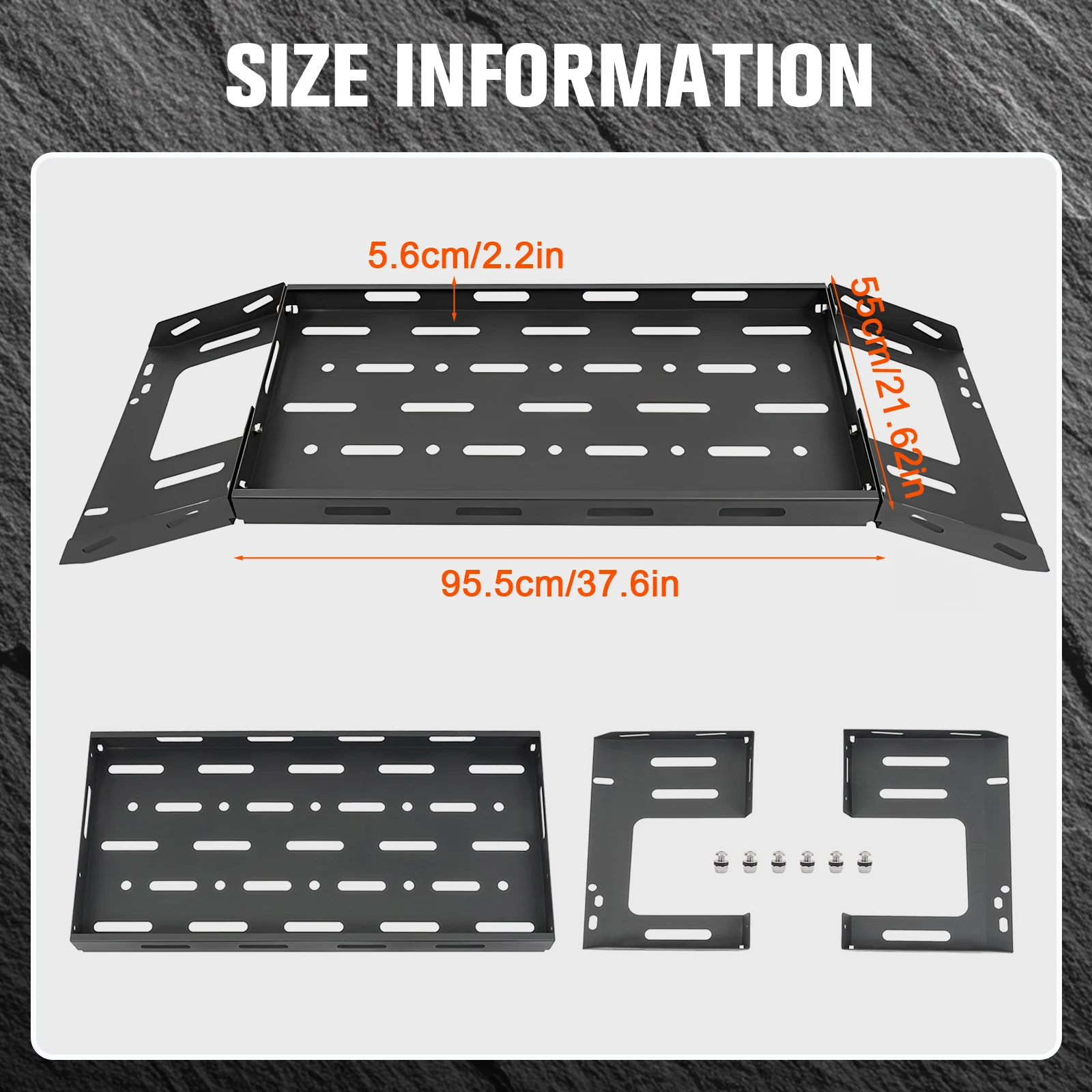 الخلفي حمولة حقيبة السيارة رف سلة صينية الصلب الجرف تخزين الداخلي حامل الحقائب صالح لملحقات جيب رانجلر JL