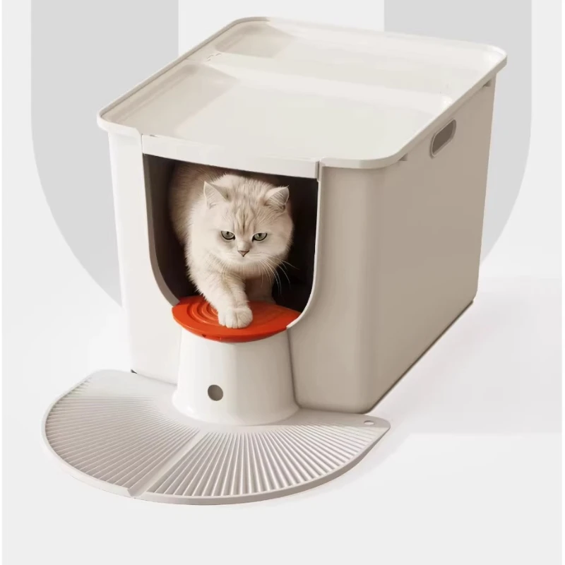 

Тренировочный закрытый лоток для кошек с боковым входом, песочница, аксессуары для кошачьих туалетов, товары для дома