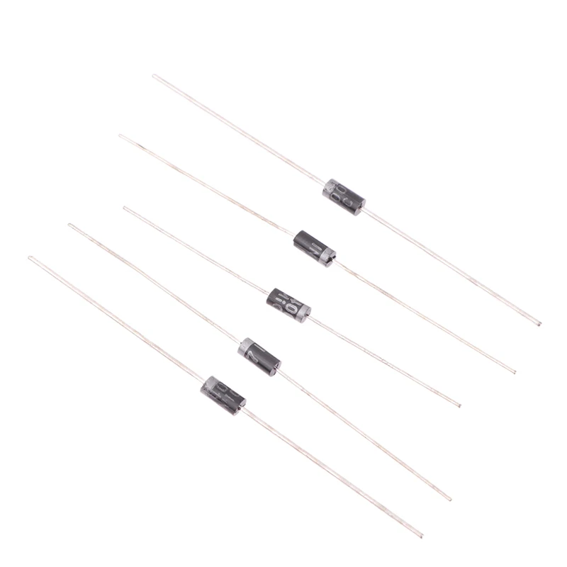 50Pcs Completely New Schottky Rectifier Diodes 1N4001 1N4002 1N4004 1N4007 Direct Insertion Rectifier Diodes DO-41 1A 50V-1000V