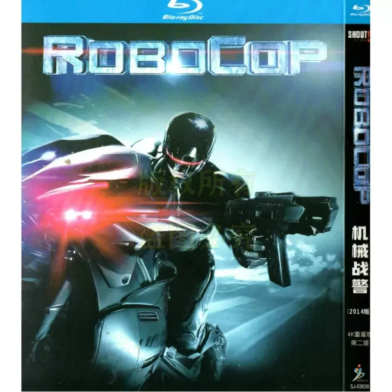 American Science Fiction Crime Action Movies Robocop 1-4 Blu-ray BD High Definition 5 Discs