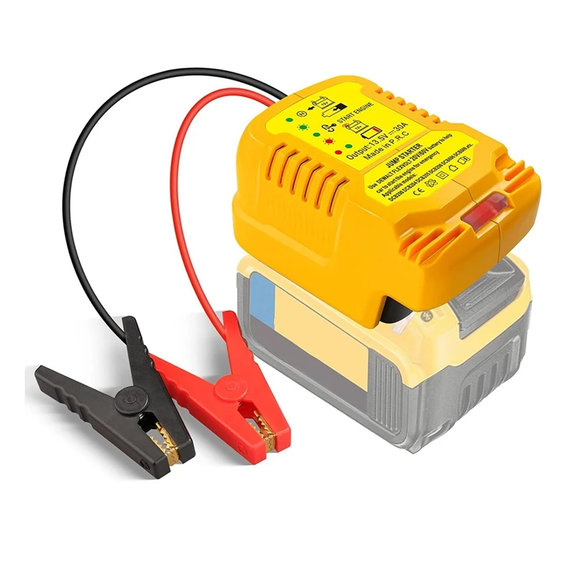 Car Jump Starters Adapter For Dewalt 20V 60V With Batteries Jumper Cables,11 Gauge Car Battery Jump Starter