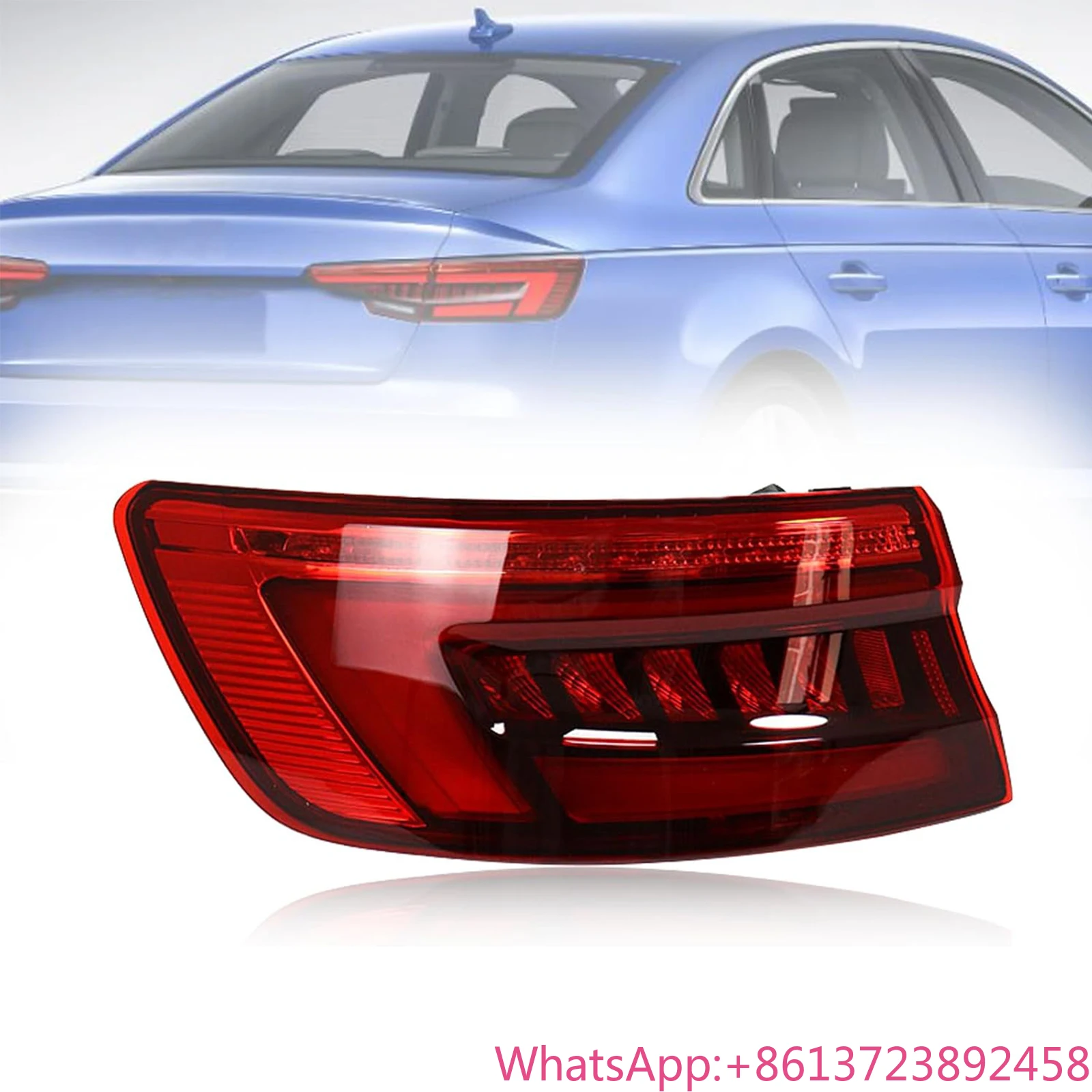 

Pair LED Outer Tail Lights Assembly for Audi A4L A4 B9 2020-2023 Rear Lamp 8W5945091AC Driver and Passenger Side with Bulbs