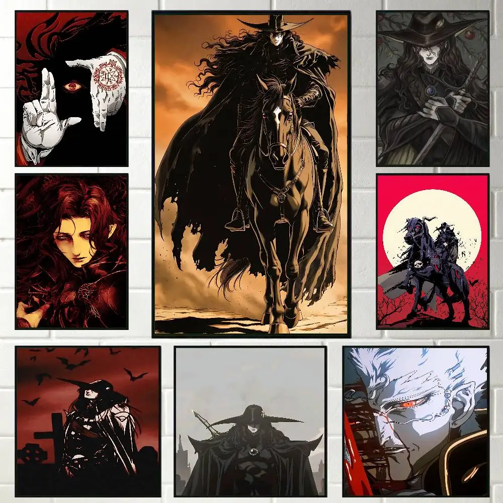V-Vampire Hunter D Poster Prints For Bedroom Living Room Canvas Painting Wall Art Home Decor