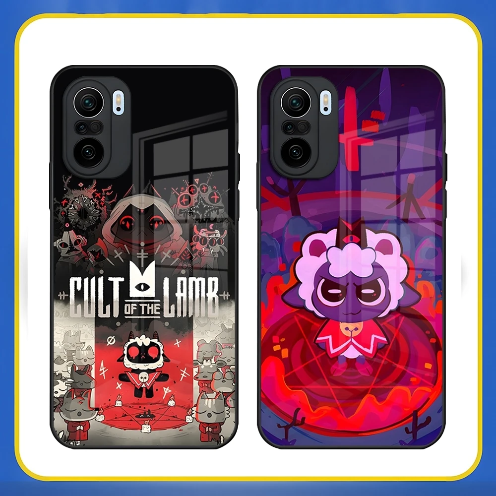 

Game Cult Of The Lamb Phone Case For Redmi 13 12 13c 12c Note 13 Pro Plus 11 12 Pro 10 12s 11s Tempered Glass Back Cover