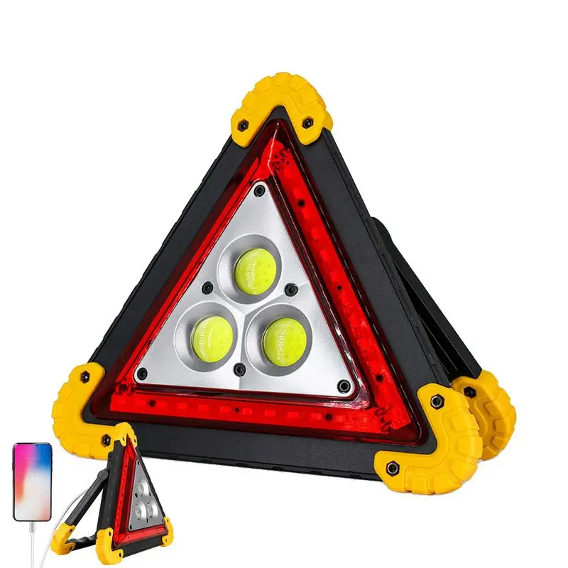 

Led Triangle Lights For Cars Quick Charge Road Triangles Portable Bright & Eye-Catching Lightweight Safety Sign