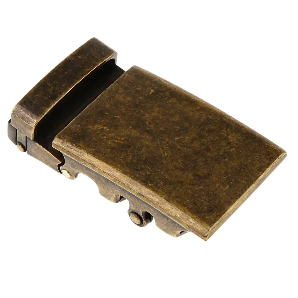 Alloy Automatic Slide Belt Buckle Ratchet Rectangular Replacement Metal Buckle for 34-36mm Belts Fashion Accessories