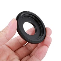 2 Pcs Black C-Mount Lens Camera Lens Adapter Ring, 1 Pcs Fits For Canon EOS M M2 M3 & 1 Pcs Fits For Fujifilm X Mount Fuji X-Pro