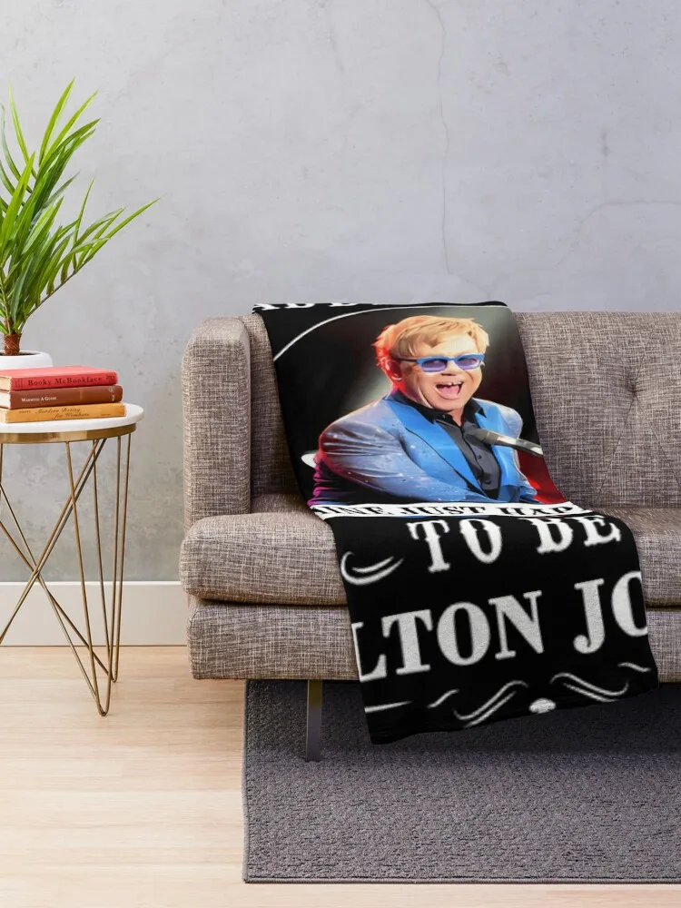 Vintage Sir Elton Country Music - Retro Elton Rocket Man Throw Blanket Flannel Luxury Thicken Blankets