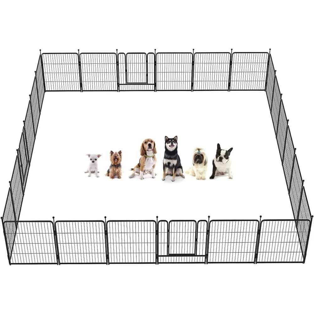 

FXW Rollick Dog Playpen for Yard, RV Camping│Patented, 32 Inch 24 Panels Cercadinho Para Porquinho Da Índia