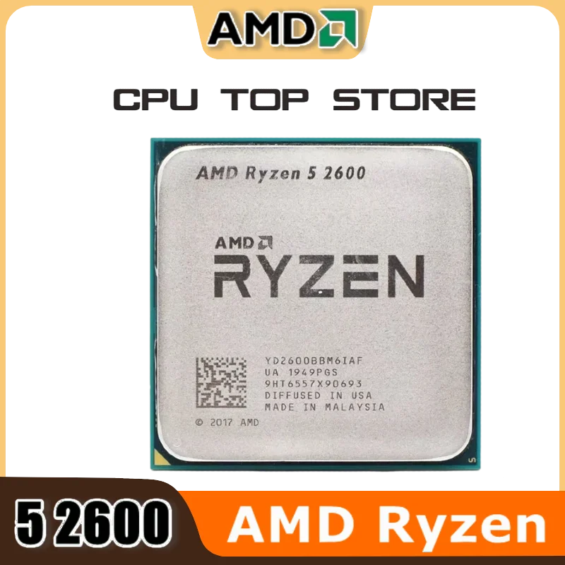 

AMD Ryzen 5 R5 2600 3.4GHz 6-Core 12-Thread CPU Processor Socket AM4