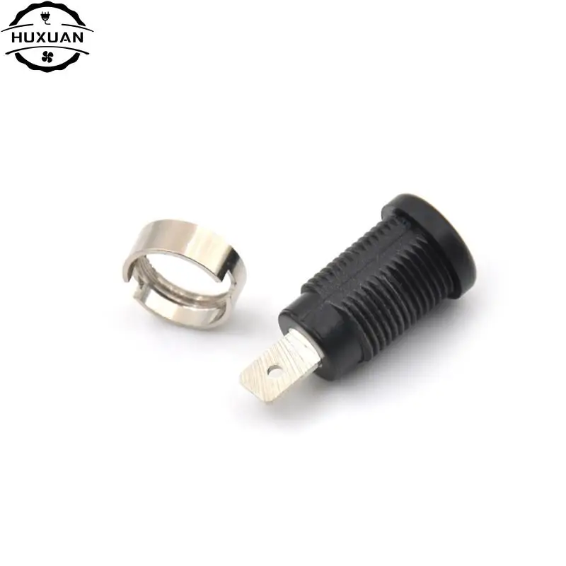 10Pcs Brass 4mm Banana Female Jack Chassis Panel Mount Socket Connector for Non-Shrouded Banana Plugs Red Black DIY Connectors