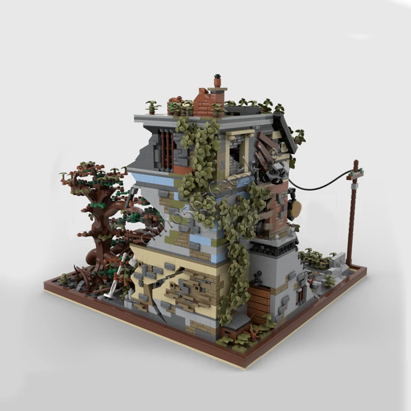 5126 PCS House Street Set Tudor Corner Apocalypse Version MOC Customize Modular Building Block Creative DIY Holiday Toy Gifts