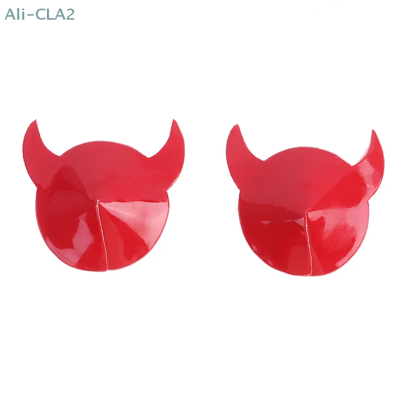 

Breast Stickers Horn Stickers Disposable Self-Adhesive Cloth Breast Pasties Pad Nipple Cover Bra Sexy Devil Nipple Stickers