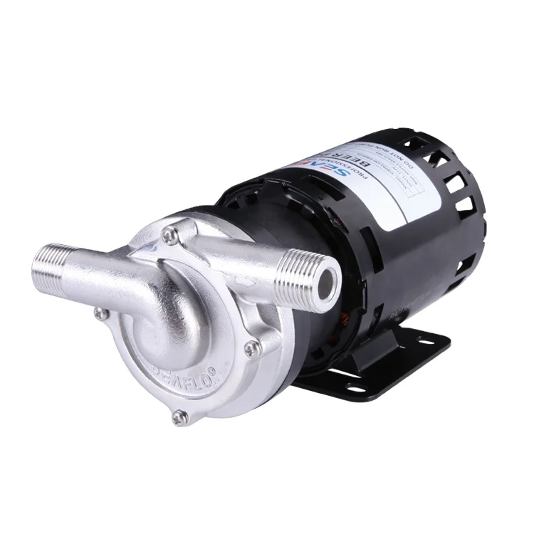 SEAFLO Mag Drive Pump 12V High Temperature Oil Circulation Pump Beer Pump for Coolant