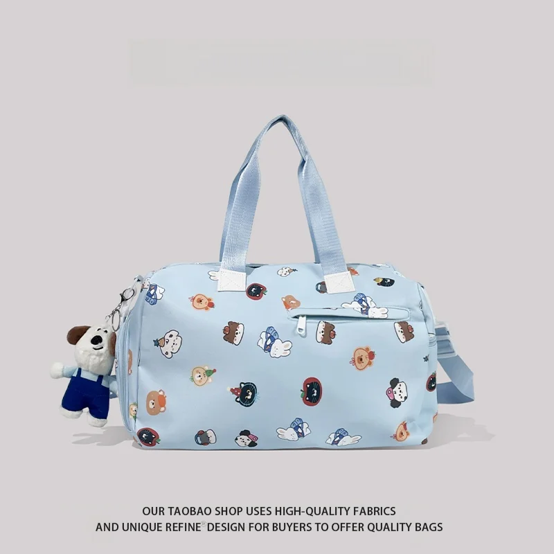 high-aesthetic-short-trip-bag-women-large-capacity-travel-bag-dry-wet-separation-multi-functional-yoga-fitness-bag