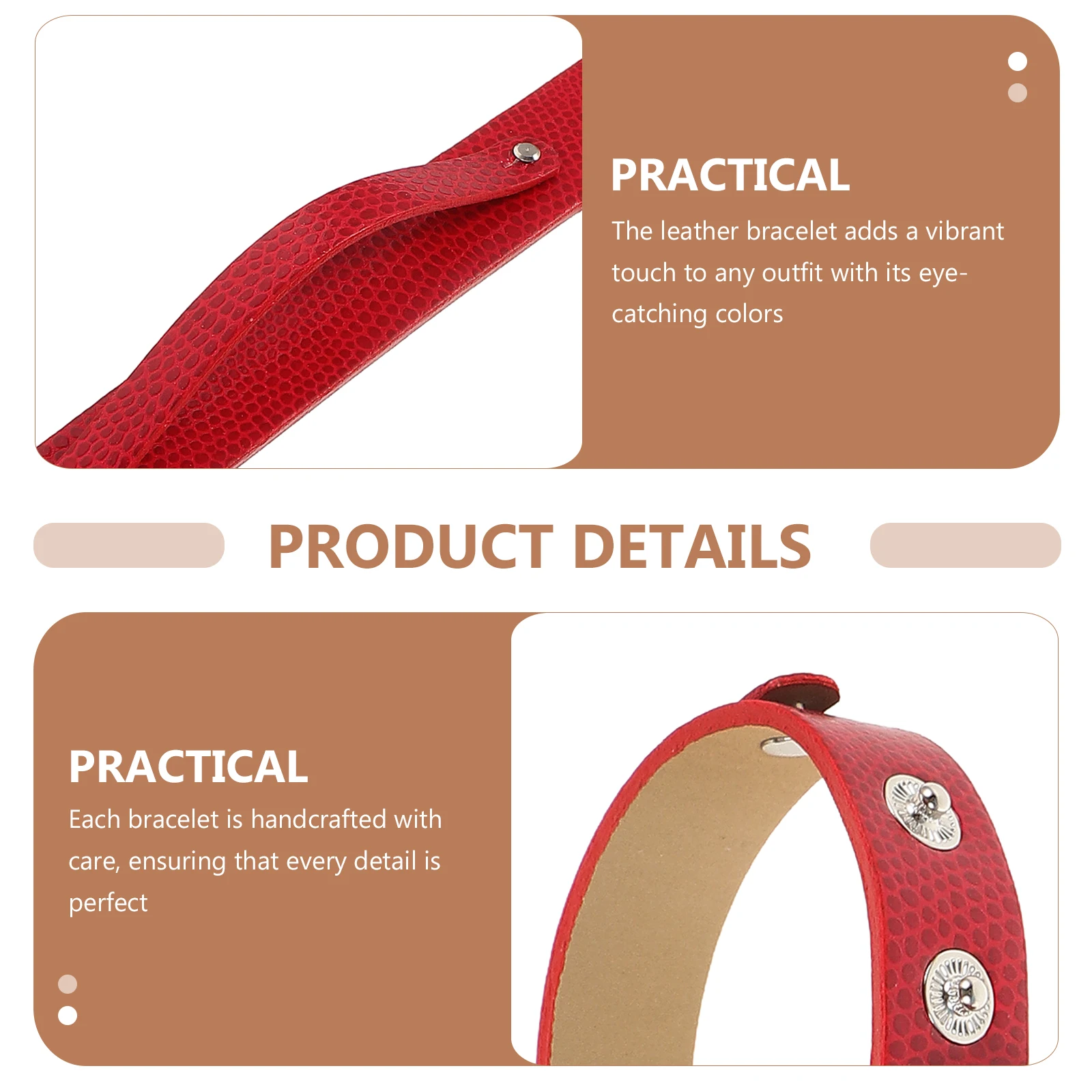 

5Pcs Wristband Accessories Snap Button Colorful Bracelets Adjustable DIY Craft Bracelet Personalized Fashion