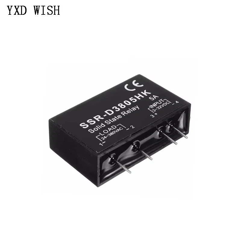 10pcs 3A 5A 8A DC-AC Solid State Relay Module SSR-D3803HK SSR-D3805HK SSR-D3808HK Solid State Relays D3803HK D3805HK D3808HK