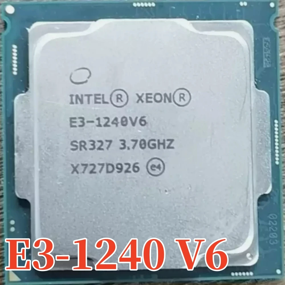 Original Intel Xeon E3-1240V6 CPU 3.70GHz 8M LGA1151 E3-1240 V6 Quad-core Desktop E3 1240V6 processor Free shipping E3 1240 V6