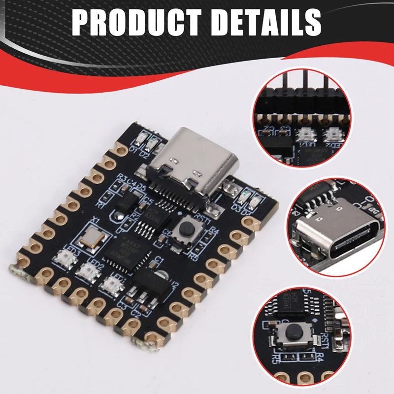 For- Nano Ultra-Small Development Board Type-C Micro-Type DevelopmentBoard Atmega328p Chip CH340 Serial Port [echVer-]