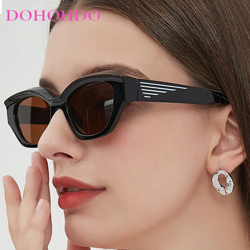 

2025 Fashion Y2K Cat Eye Sunglasses Women Men Small Frame Sun Glasses Trendy Fashion Travel Shades Eyeglasses UV400 Gafas De Sol