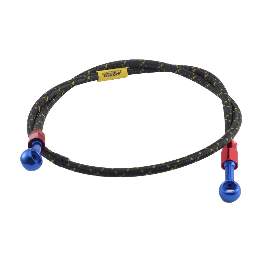 Motorcycle Brake Clutch Oil Hose Flexible Rotatable Connector Braided Steel Tube Pipe Line Cable 100cm for Motorbike Spare Part