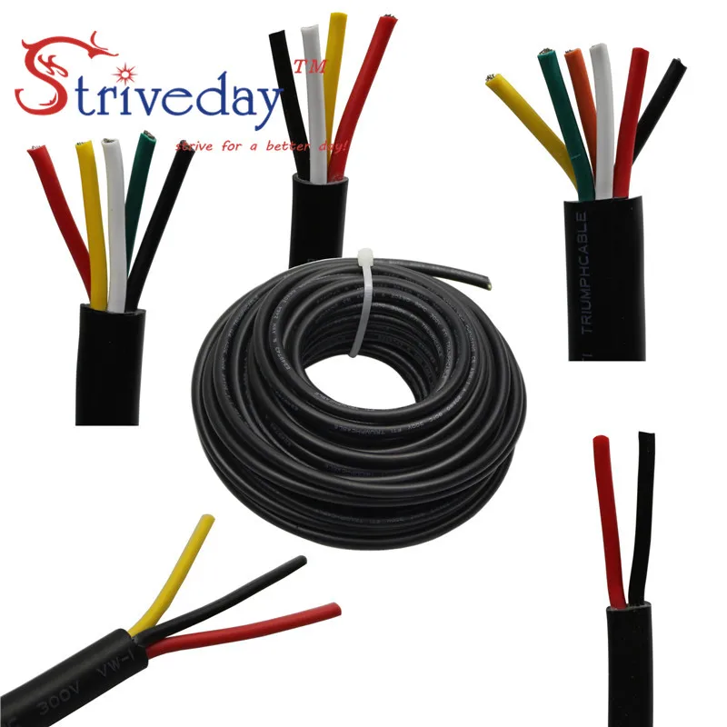 

30AWG Silicone Wire 50m Roll, 5 Color Mixed Tinned Copper Cable, Ultra Flexible High Quality Stranded Line for DIY Electronics P