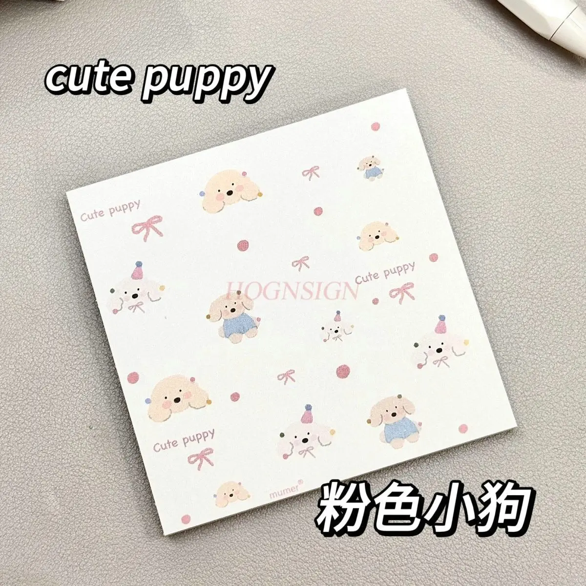 1book Convenient sticker with adhesive, simple, high aesthetic value, cute student message, N times, removable sticky note book