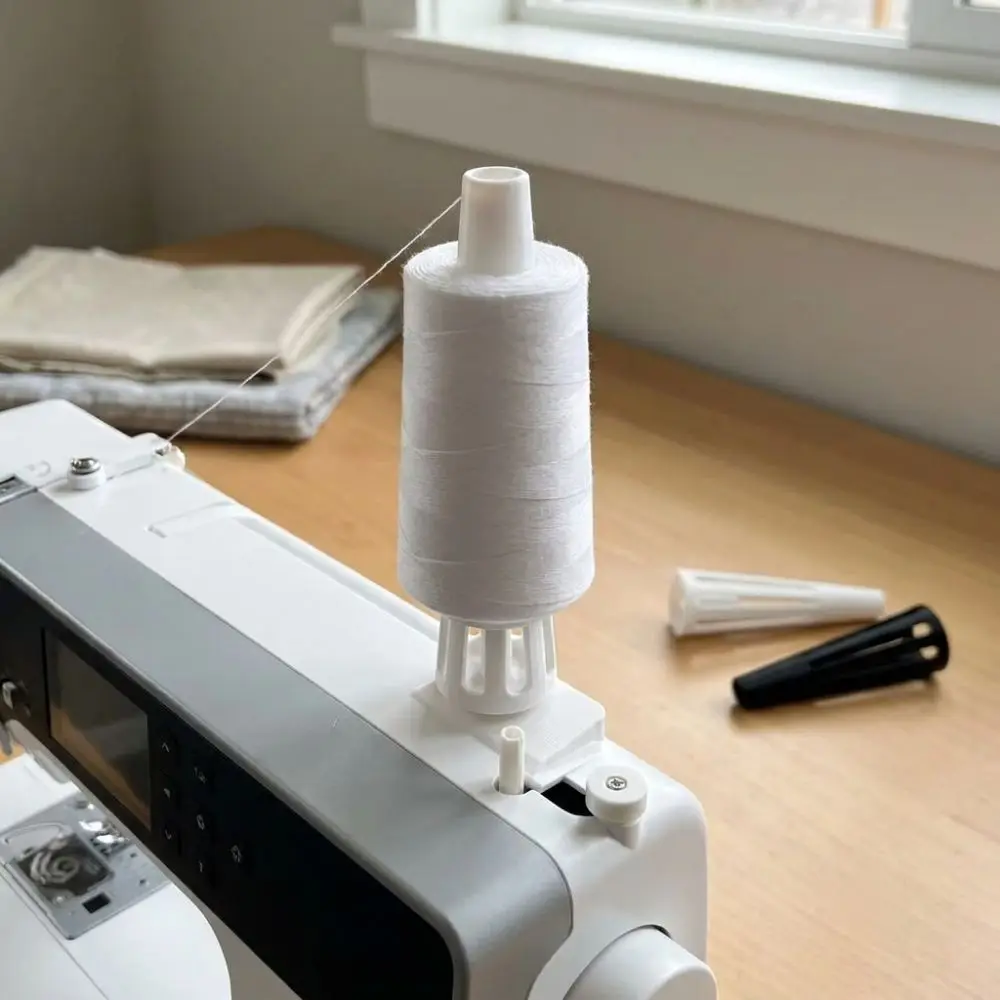 3D Printed Cone Thread Spool Holder Anti-Slip Anti-Wobble Thread Spool Stabilizer Stand Anti-Tangle DIY Sewing Tool