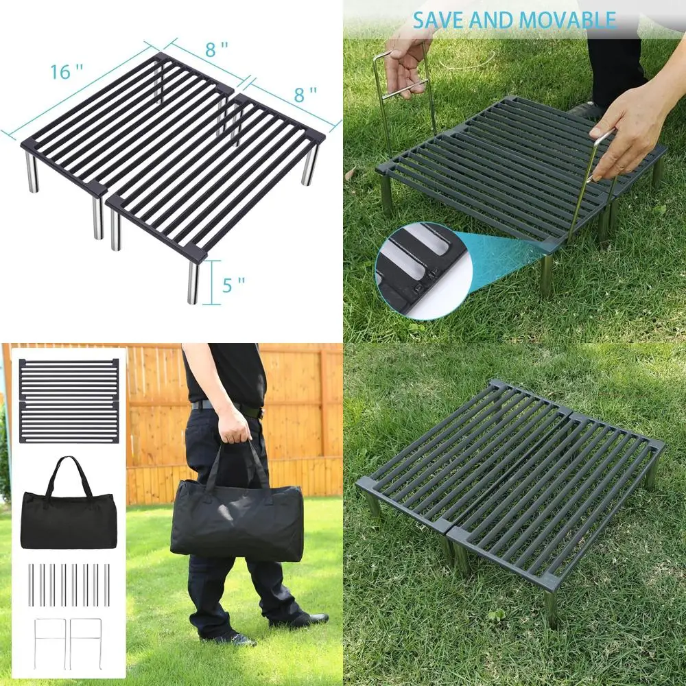 

16x16 Heavy-Duty Cast Iron Open Flame Grill for Traditional Italian Cuisine, Portable with Screw-On Legs, Professional Sear Mark