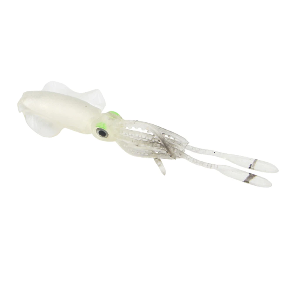 

15cm 14g Thin-finned Octopus Soft Bait Luminous Fishing Lures Deep Sea Simulated Floating Artificial Tackle Reusable