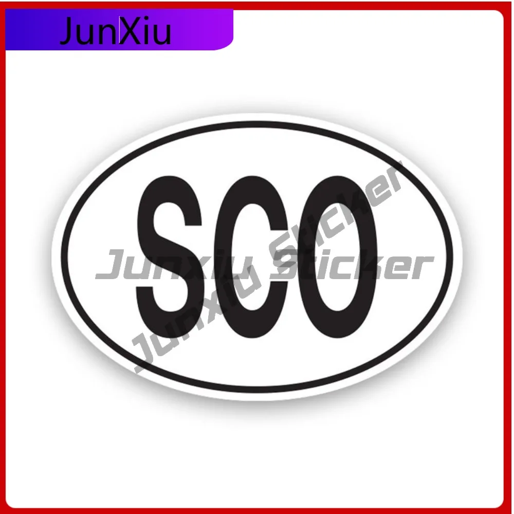 

Sco Scotland Country Code Oval Sticker Uv Protected Decalsscottish Country Code Euro Ovals Car Sticker Vinyl Decal Waterproof